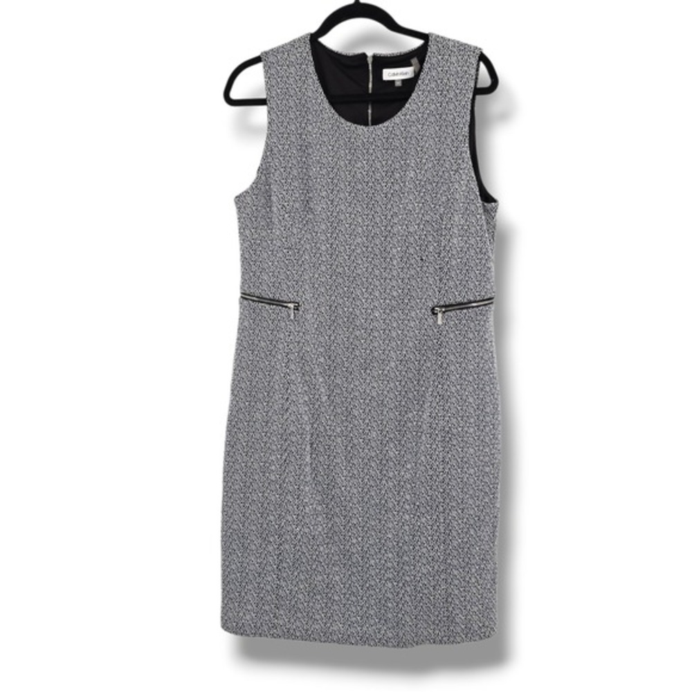 Calvin Klein Monochrome Textured Mini Dress